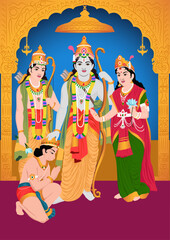 Shri Ram Navami Vector Image