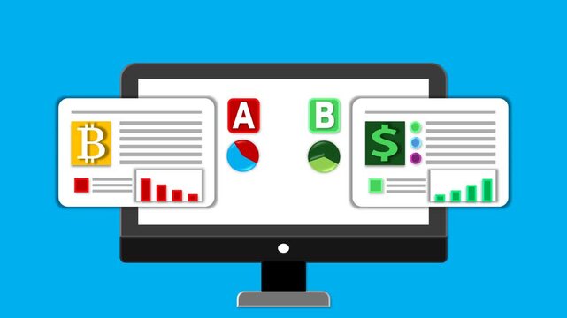 Animated A/B Test Showing Performance Comparison, Data Analysis, and Business Results