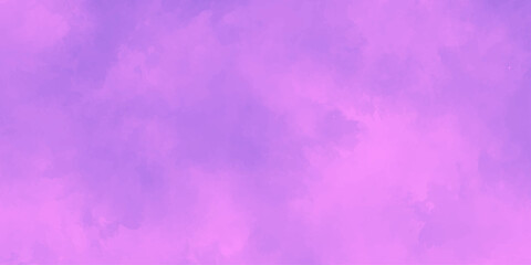 Abstract purple and pink watercolor background with aged vintage grunge paper texture for art illustration design