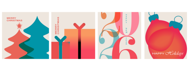 vector illustration of an abstract background, vector illustration of a christmas background, Big Set of 2026 Happy New Year logo text design. 2026 number design template. Collection of 2026 New year 