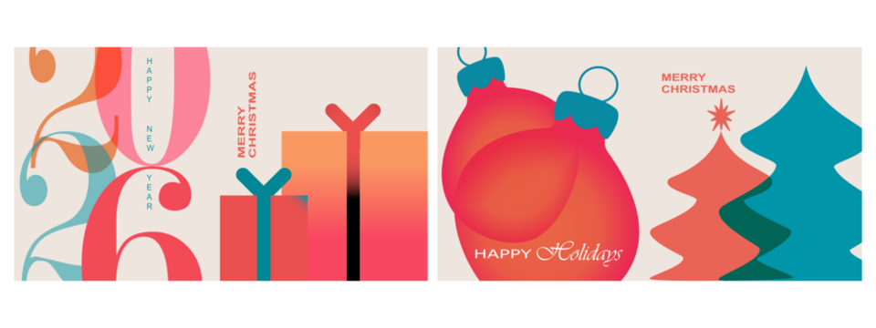 vector illustration of a christmas background, vector illustration of a christmas background, Big Set of 2026 Happy New Year logo text design. 2026 number design template. Collection of 2026 New year  - Powered by Adobe