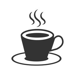 Coffee cup icon, mug symbol