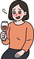 Fototapeta premium 술취한 여자