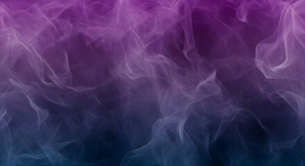 Obraz premium Dramatic Smoke Flow Purple Blue Gradient Background Texture