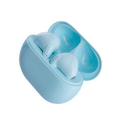 Blue Modern Earbuds Product Image