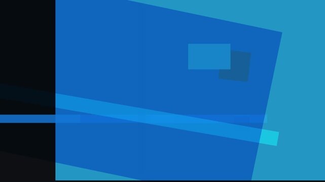 An abstract composition featuring a dark background contrasting with shades of blue, creating a modern and minimalist aesthetic with geometric shapes