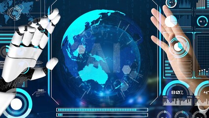 AI-powered global network interface enabling real-time data interaction, virtual assistant support, and artificial intelligence-driven internet communication insights. Thunk