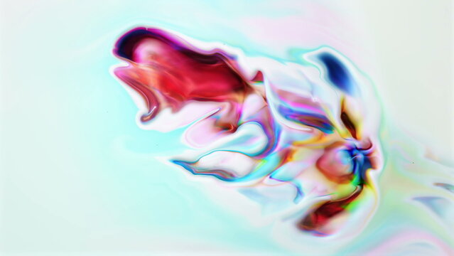 Vibrant swirling pigments creating an abstract fluid art masterpiece