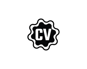 CV logo design. CV