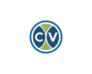 CV logo design. CV