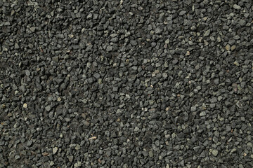 Gravel with a rough, granular texture