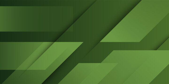 Abstract green background with overlap arrow shapes diagonal pattern concept design. Cool banner element background. Eps10 vector