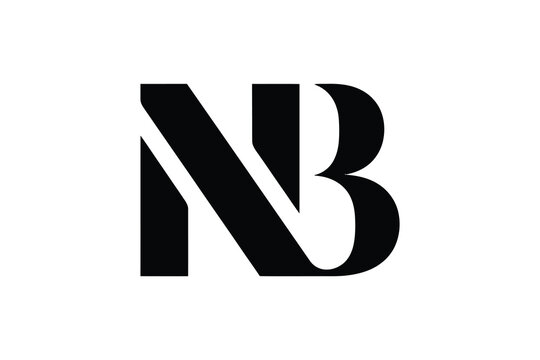 A bold monogram logo featuring the letters n and b in a modern typeface design