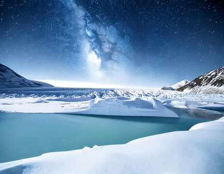 Blue Digital Wireframe Waves Creating a Futuristic Tech Atmosphere