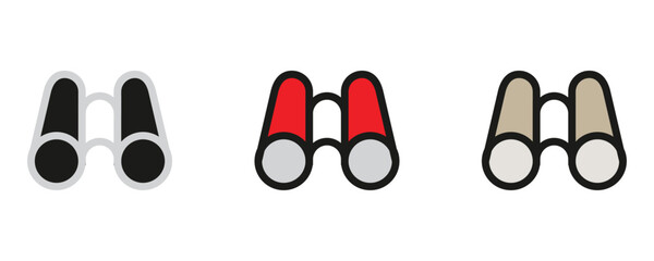 Explore the world with colorful binoculars, a perfect symbol for adventure, discovery, and travel, find your next expedition partner here