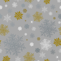  Snowflake background for decorations. Seamless pattern.Christmas and New Year. For printing and textiles.