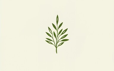 Fototapeta premium green logo design template - emblem for holistic medicine center olive branch logo design with 3 options. High quality