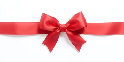 Fototapeta premium Simple Red Ribbon Bow