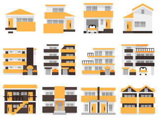 シンプルな住宅のアイコン	