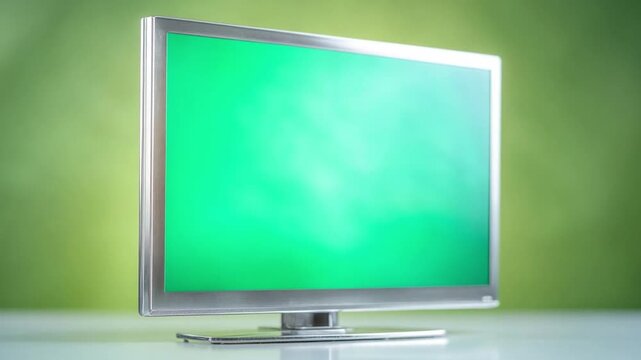 Green Screen TV: The TV features a luminous green screen, ready to accommodate your creative vision with a display that invites imagination.