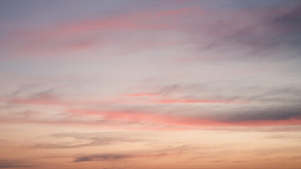 Beautiful sunset sky with cloud.