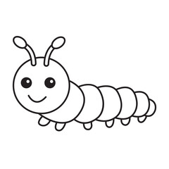 Caterpillar Coloring Page