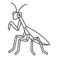Mantis Coloring Page