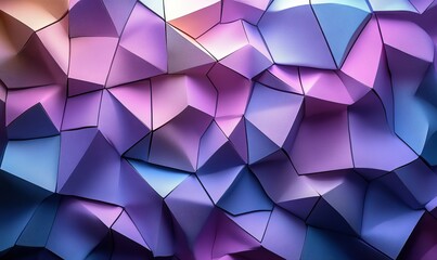 Fototapeta premium Vibrant abstract low poly shattered geometric background