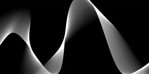 Abstract vector dot particles wave flowing smooth curve blue purple gradient color on white background. Futuristic technology concept.Suit for poster, banner, cover, website, flyer. Vector ilustration