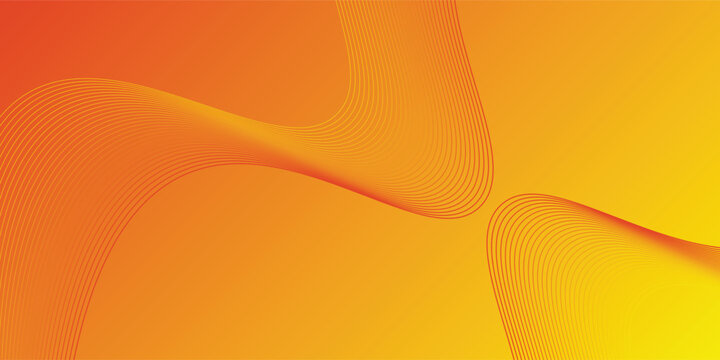 Abstract backgroun orange and yellow Abstack Wave line , design