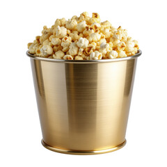 Bucket of popcorn isolated on a transparent background PNG