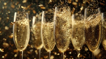 celebrate 2026 with a splash of luxury champagne creating unforgettable memories and toasting to a bright prosperous new year filled with joy