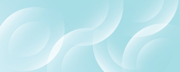 Minimalist abstract banner background. Green and blue gradations.Circle geometric background. Simple design. modern