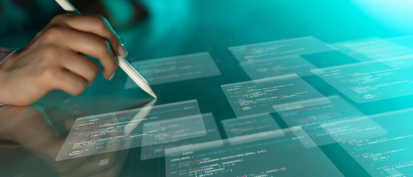 Mobile Application Development and Software Programming Visualization on Smartphone. - Powered by Adobe
