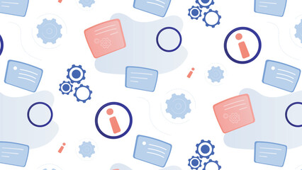 business information vector pattern