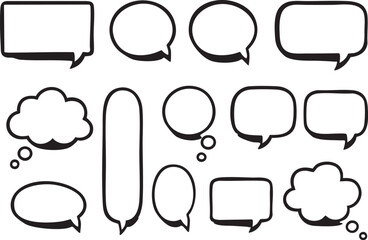 Obraz premium set of comic speech bubbles