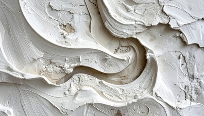 Abstract background of white plaster
