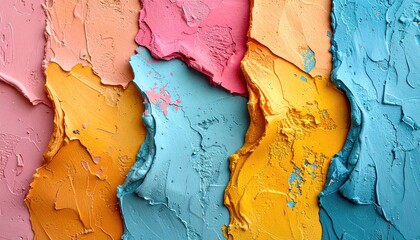 Texture of the old colorful paint