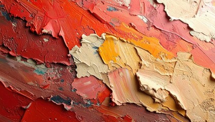 Texture of the old colorful paint