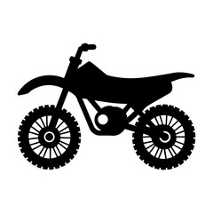 Obraz premium Off-Road Motorbike Symbol Minimal Vector.