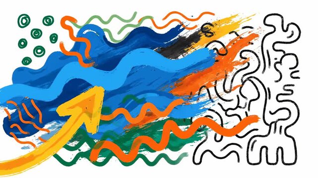 Abstract Art - A Journey Through Color and Form.