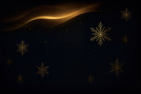 Golden Aurora Elegant Christmas Background