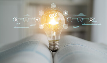 Financial investment strategy for business growth and wealth management. A concept of funding,...
