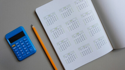 calendar planning for business meeting or travel planning concept.	