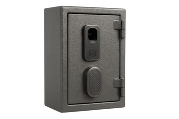 Obraz premium Modern safe with biometric fingerprint scanner providing secure storage for valuables, money, and important documents