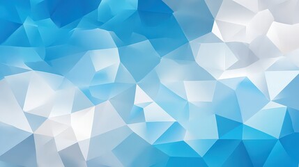 Abstract Geometric Design with Blue and White Color Scheme