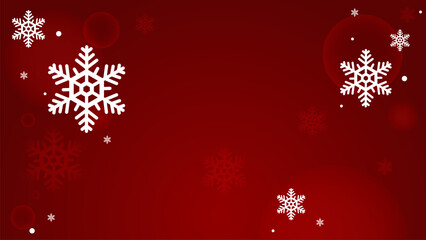 Elegant Red Festive Winter Snowflake Background for Holiday Greeting Cards Seasonal Posters Digital Decorations and Creative Christmas Projects