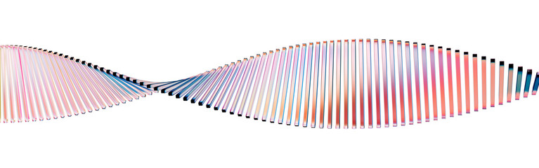 Futuristic glass ribbons in pink and blue forming a dynamic abstract wave. Perfect for tech visuals, digital branding, and premium modern compositions.