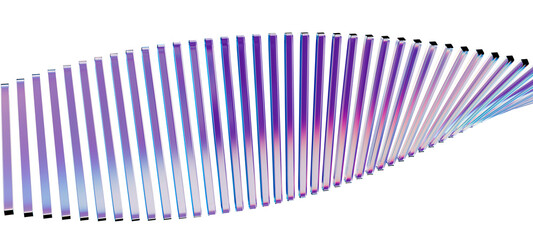 Vibrant 3D glass bars forming a flowing geometric wave in pink-violet tones. High-quality modern background ideal for tech, advertising, packaging, and creative visual design use.
