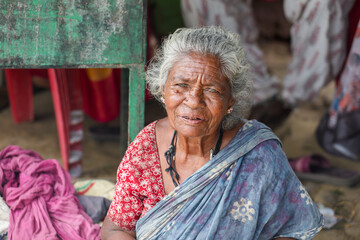 portrait of an elderly woman